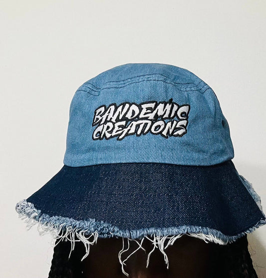 Distressed Denim Bucket Hat