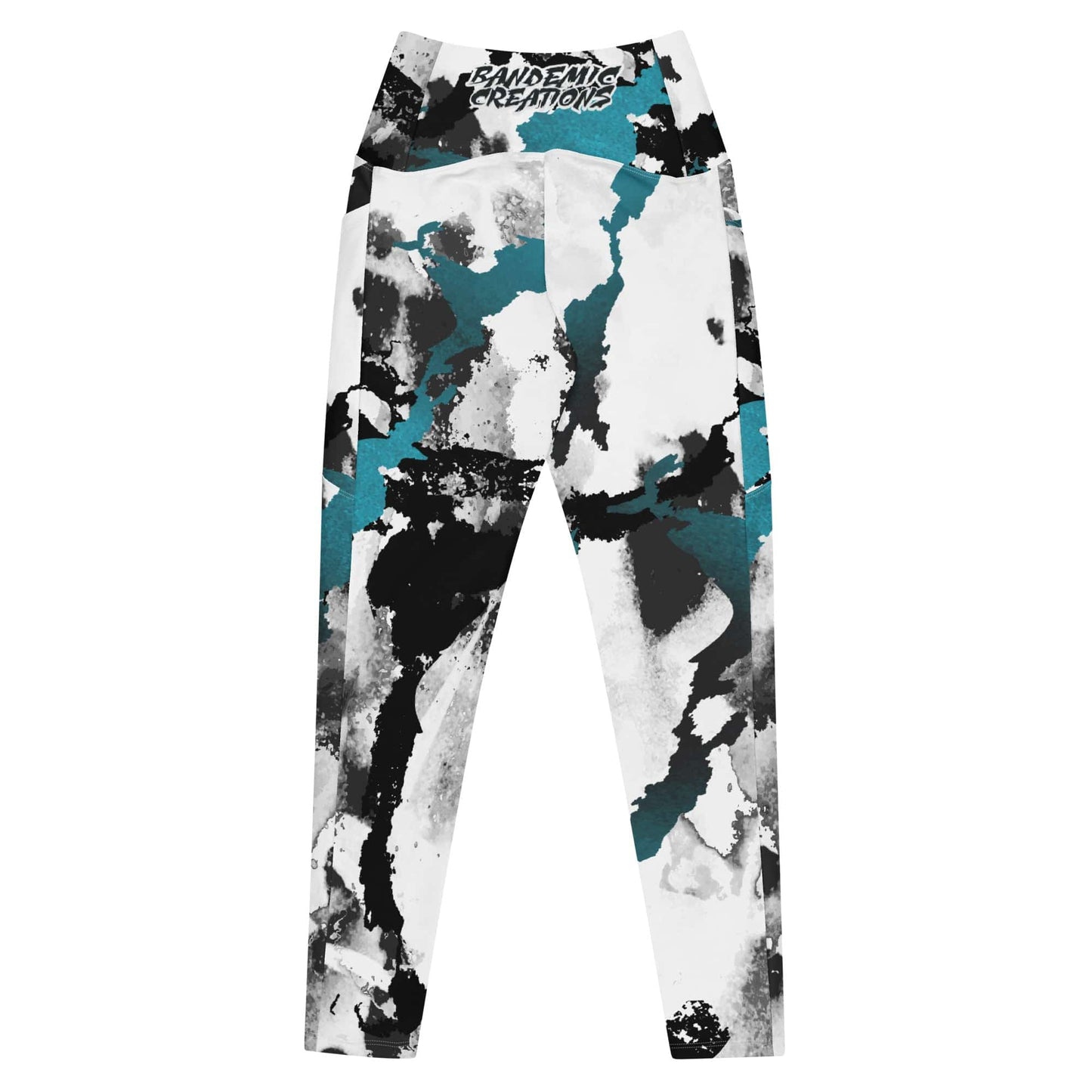 Abstract Blue Rash Guard Set