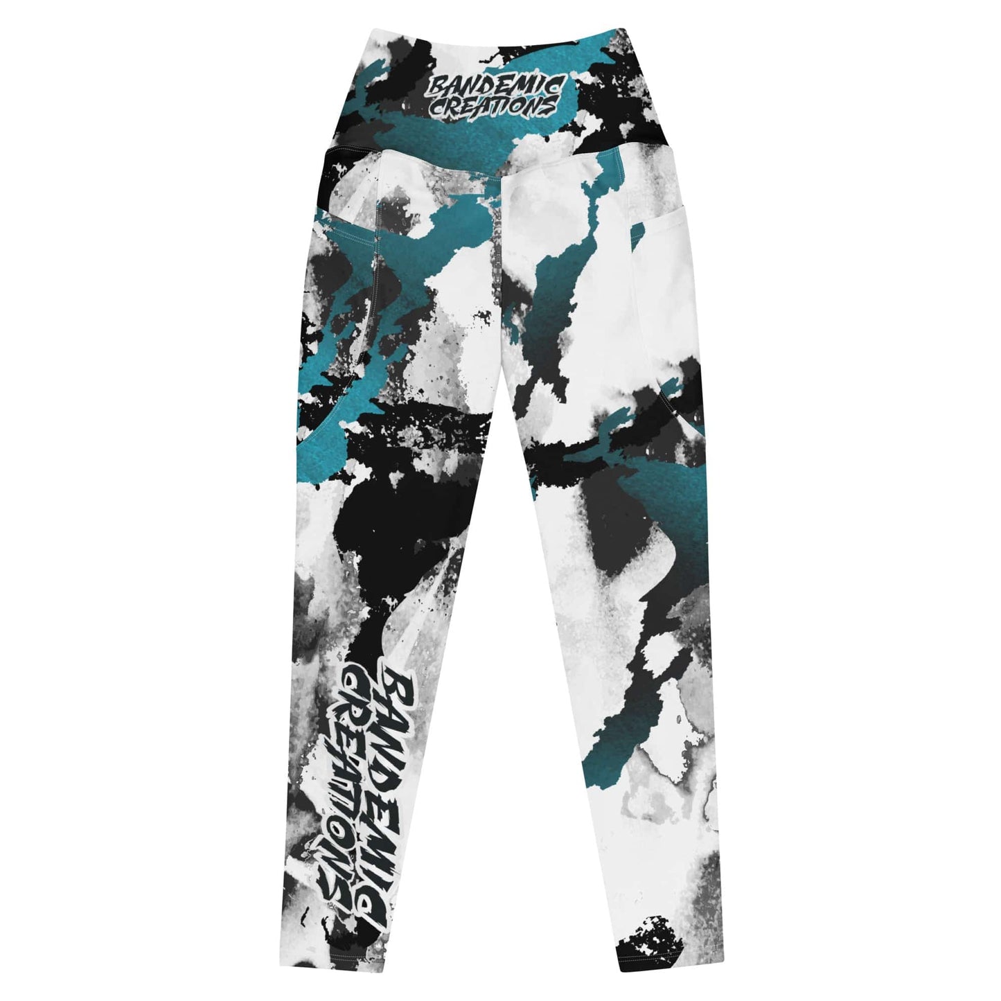 Abstract Blue Rash Guard Set