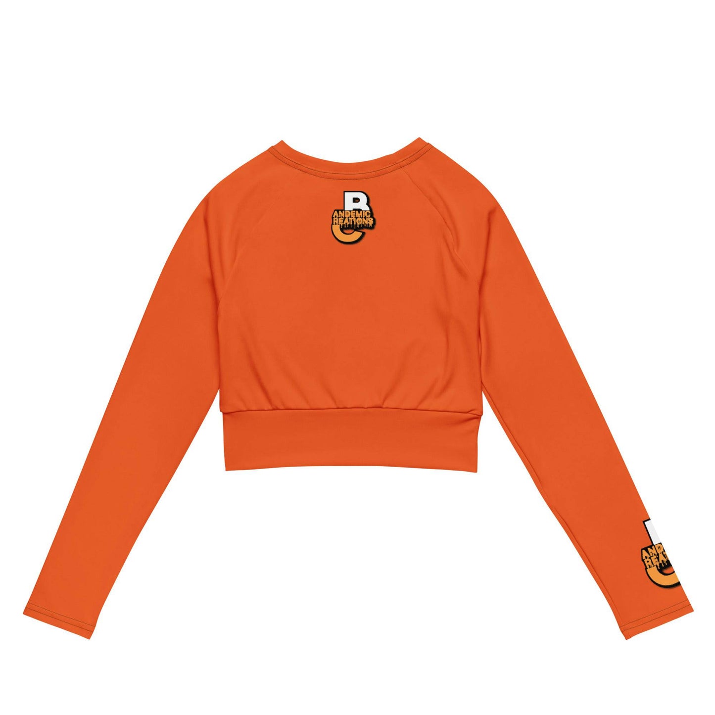 Orange BC Long-Sleeve Crop Top