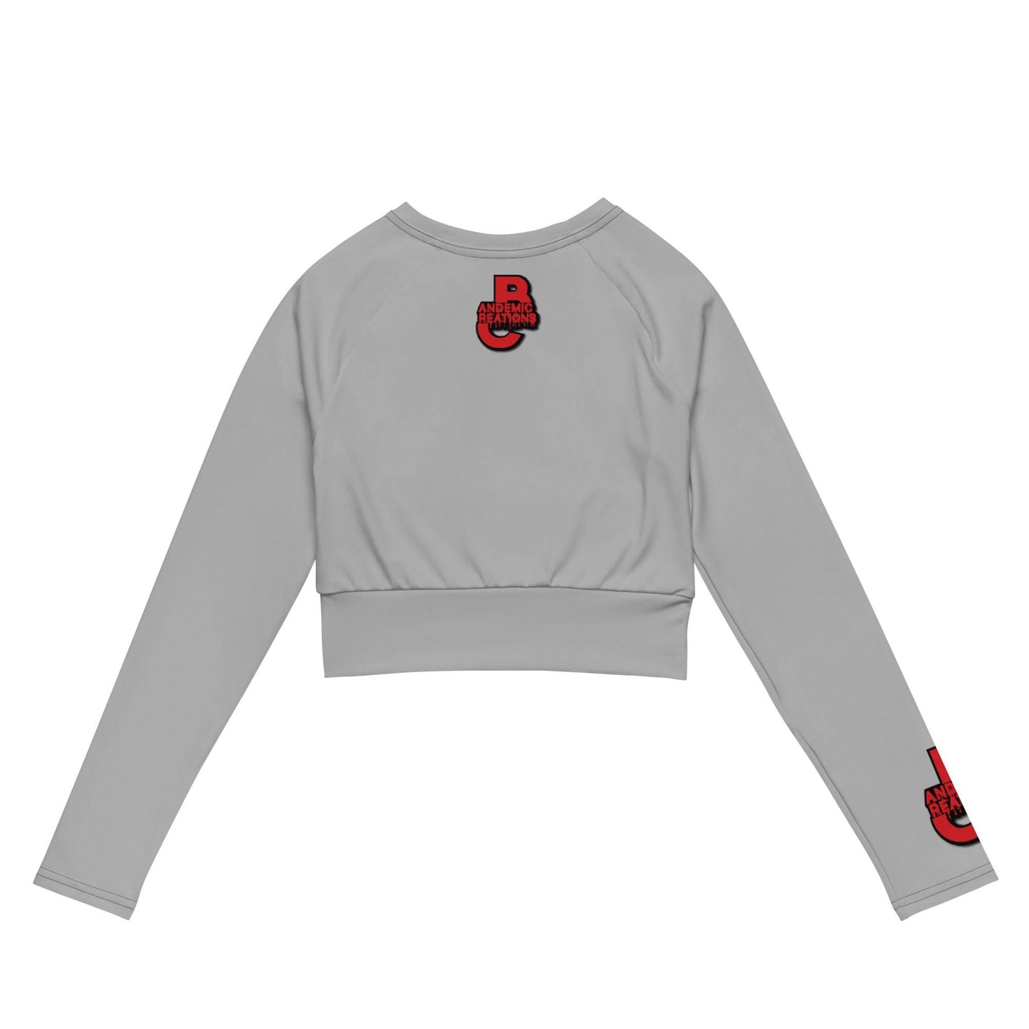 Red BC Long-Sleeve Crop Top