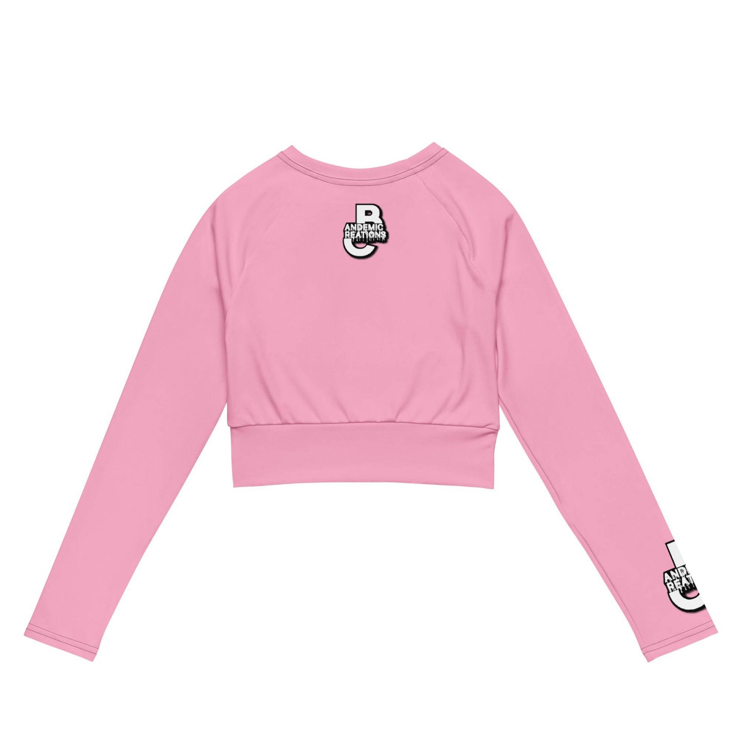 Cotton Candy Long-Sleeve Crop Top