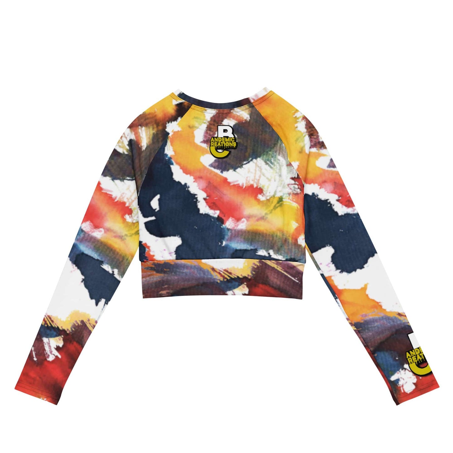 Paint By Me Long-Sleeve Crop Top