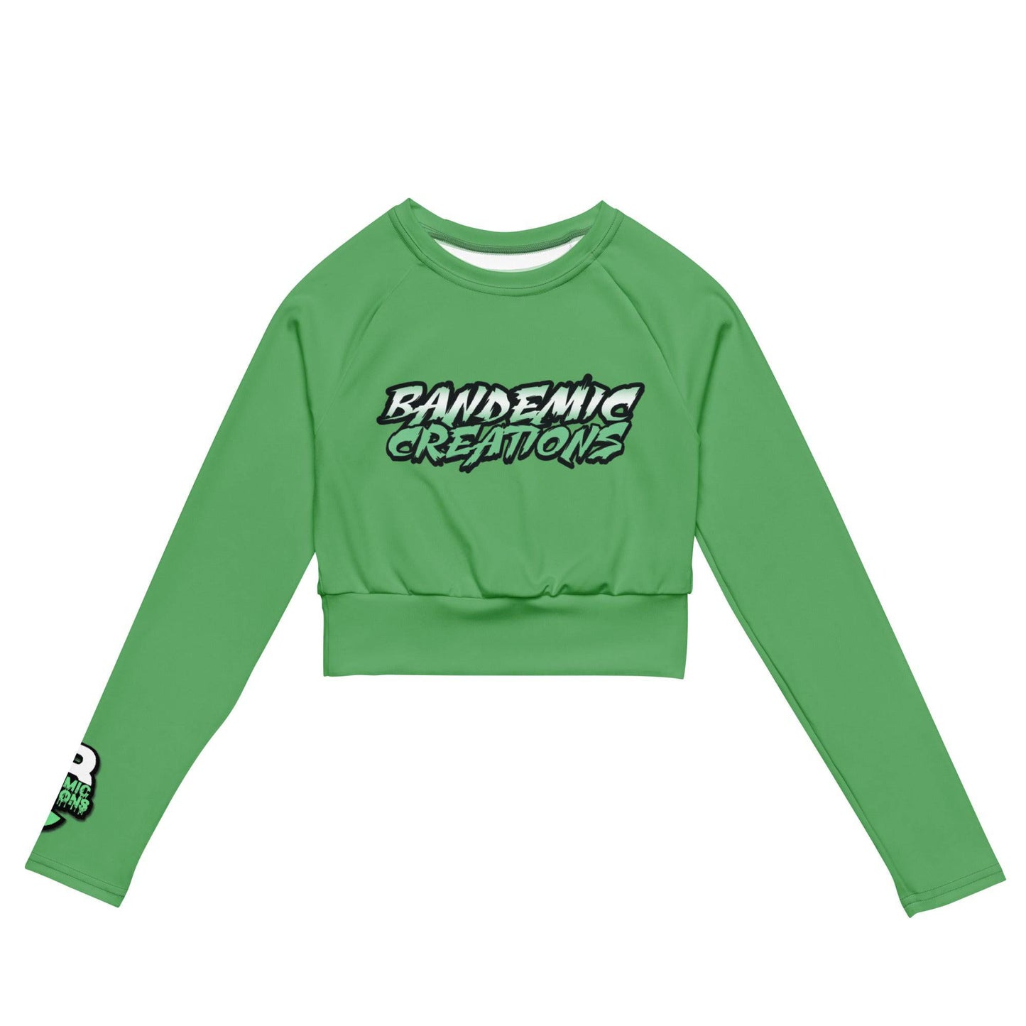 Bay Leaf Long-Sleeve Crop Top