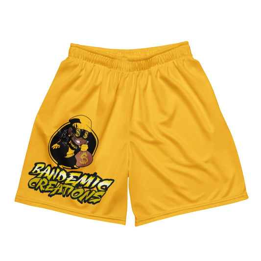 Yellow BG Mesh Shorts