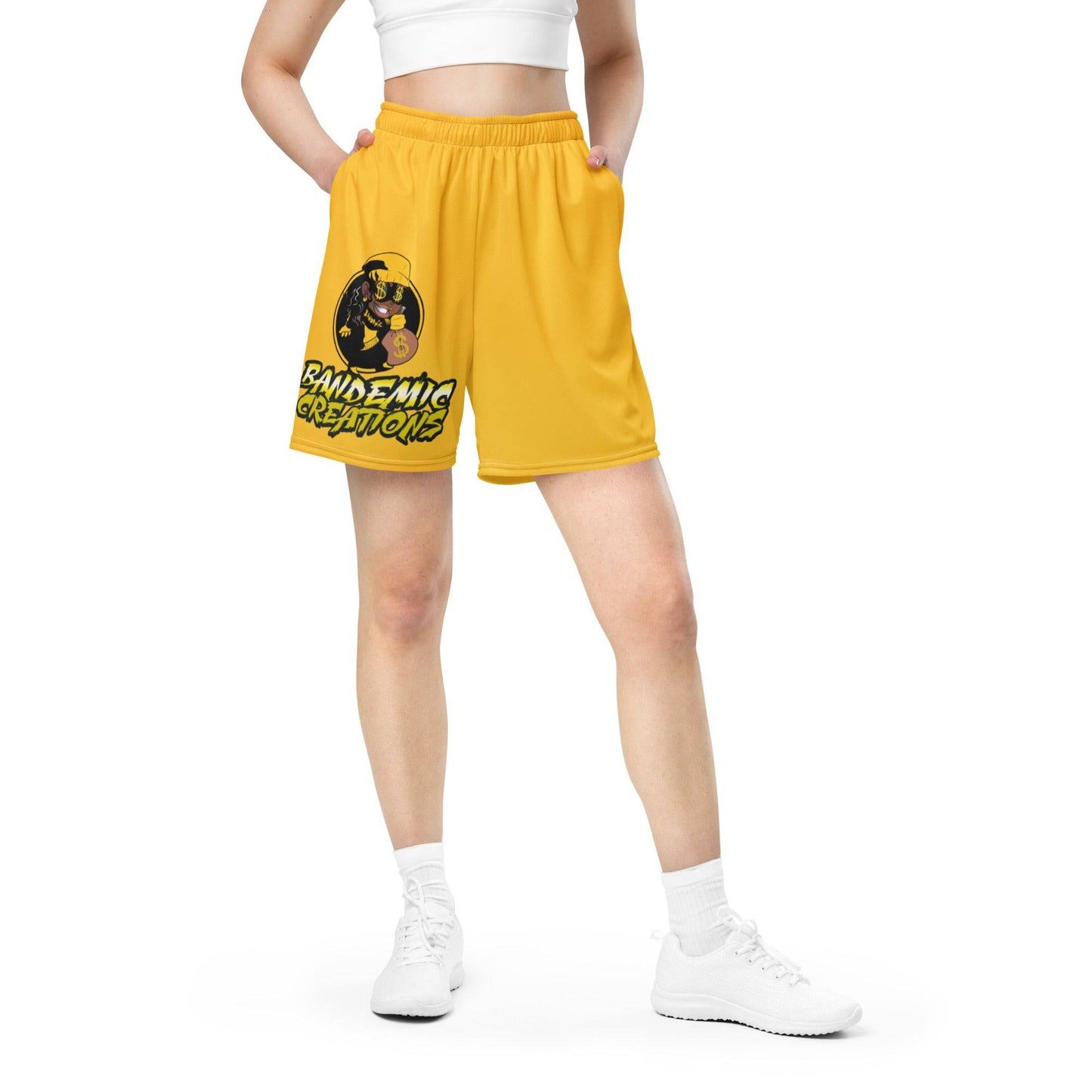 Yellow BG Mesh Shorts