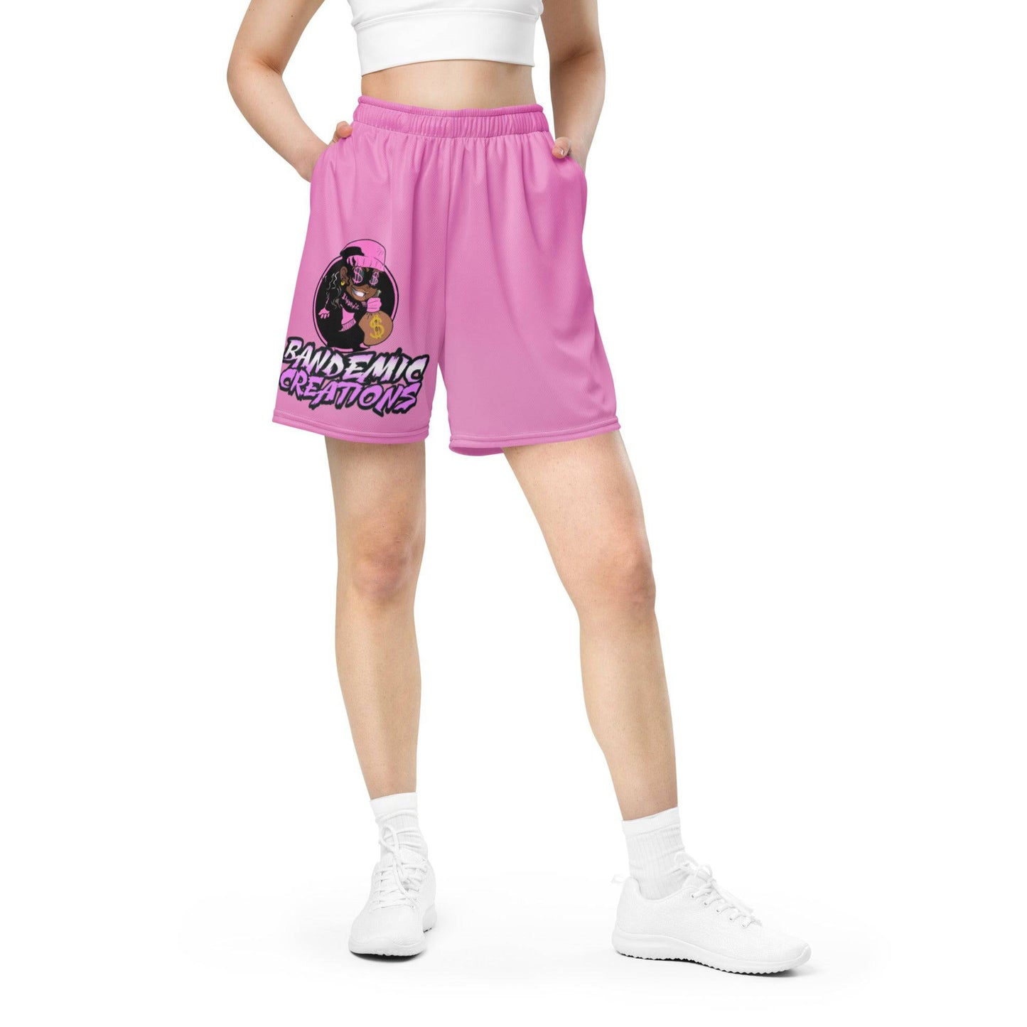 LV Rose BG Mesh Shorts