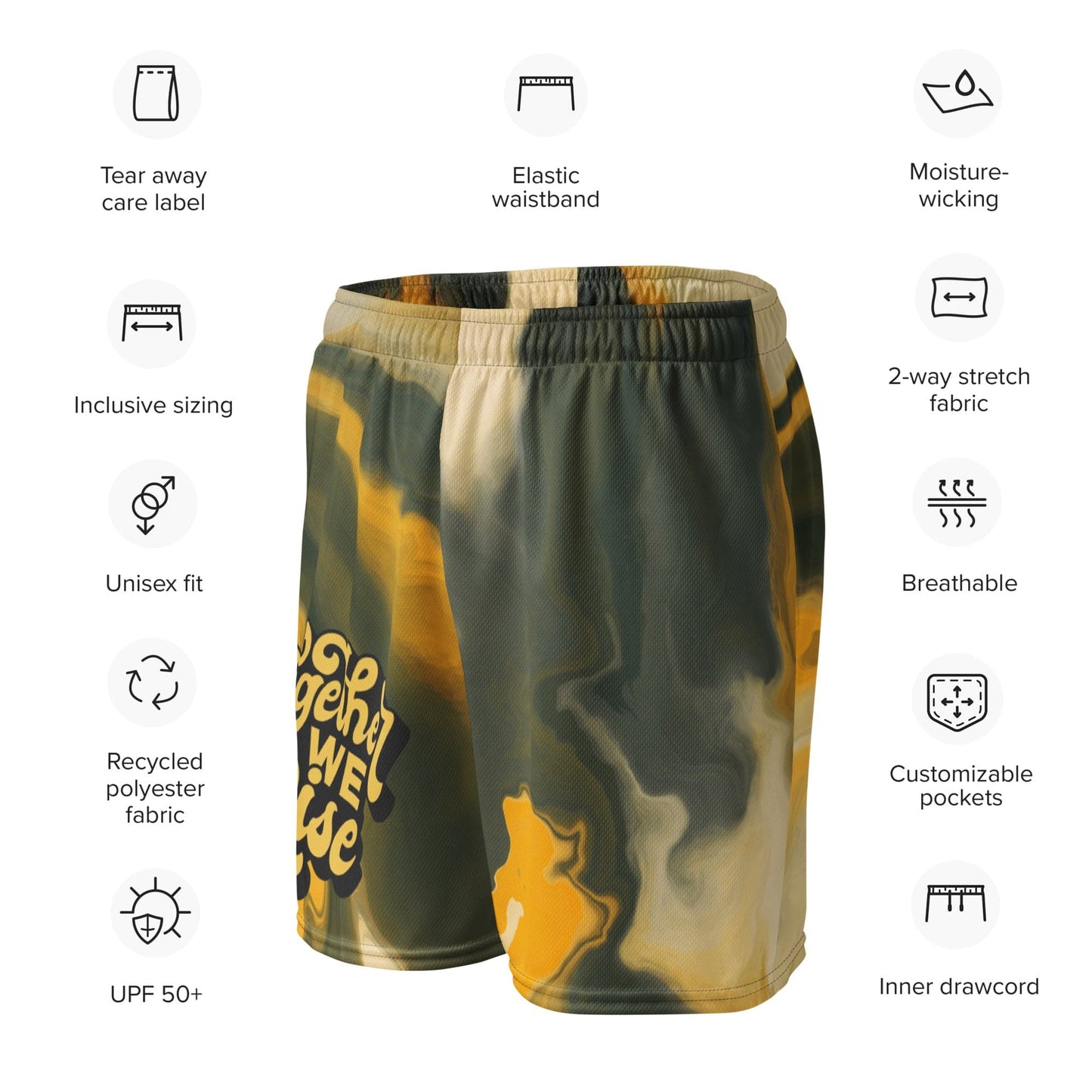 'Grand Rising' Mesh Shorts