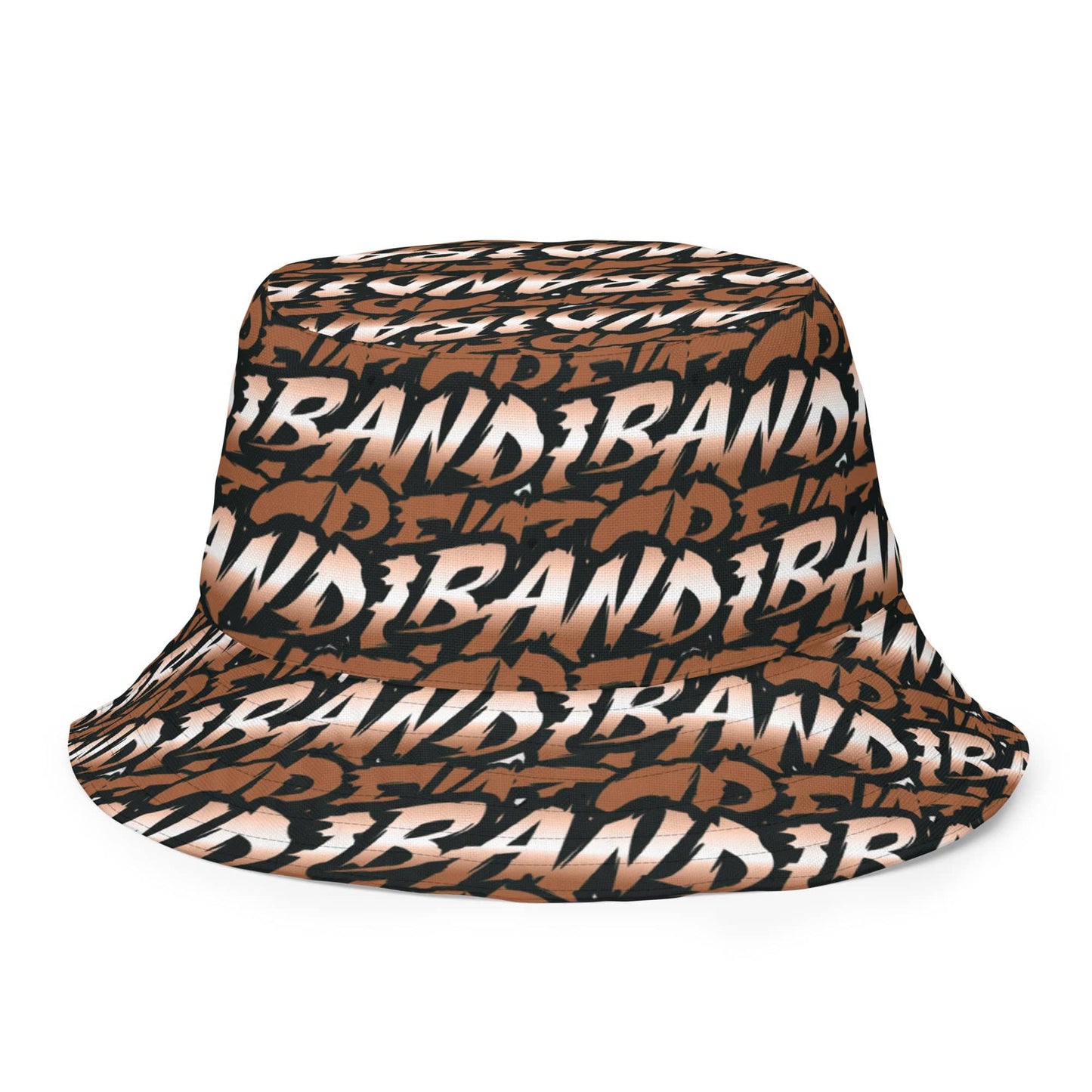 Brown / White Reversible Bucket Hat