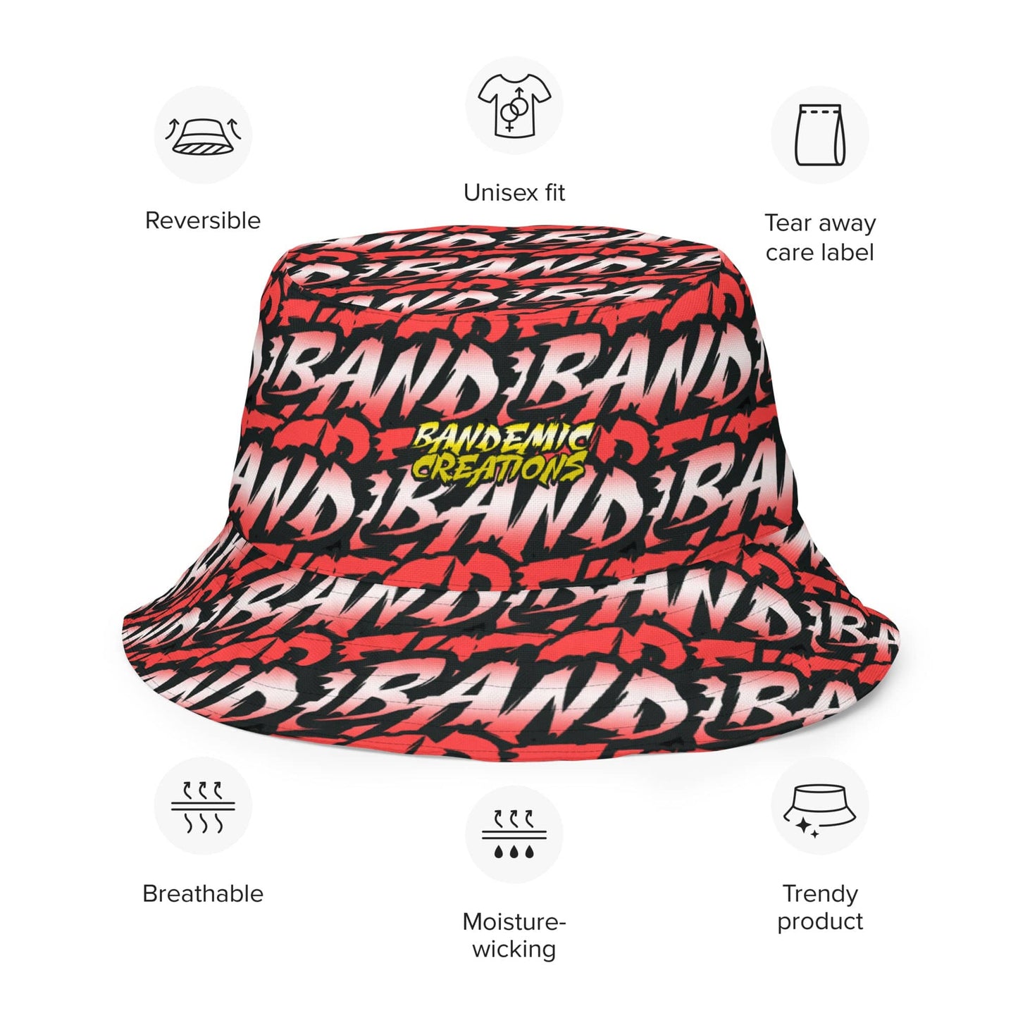 Red / Gold Reversible Bucket Hat