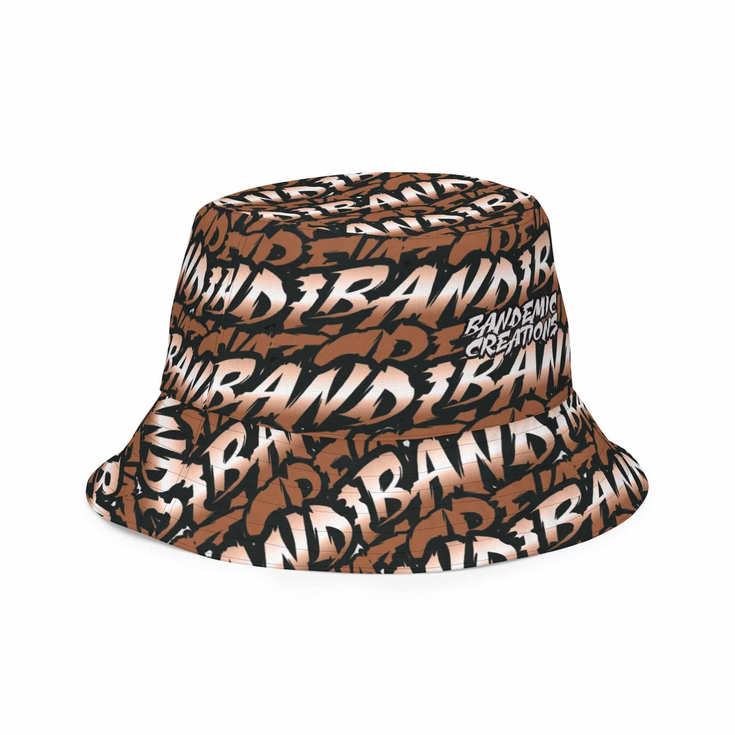 Brown / White Reversible Bucket Hat