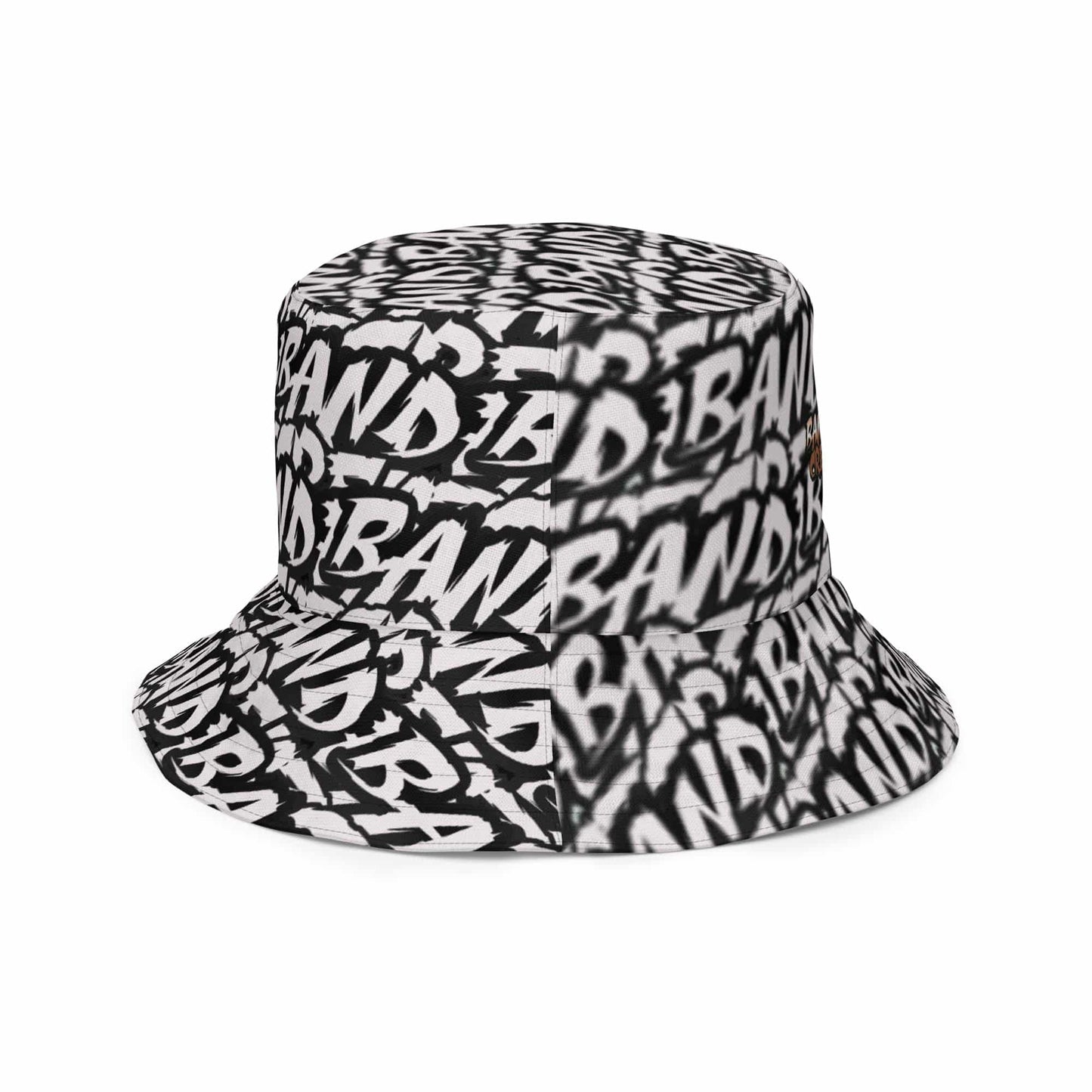 Brown / White Reversible Bucket Hat