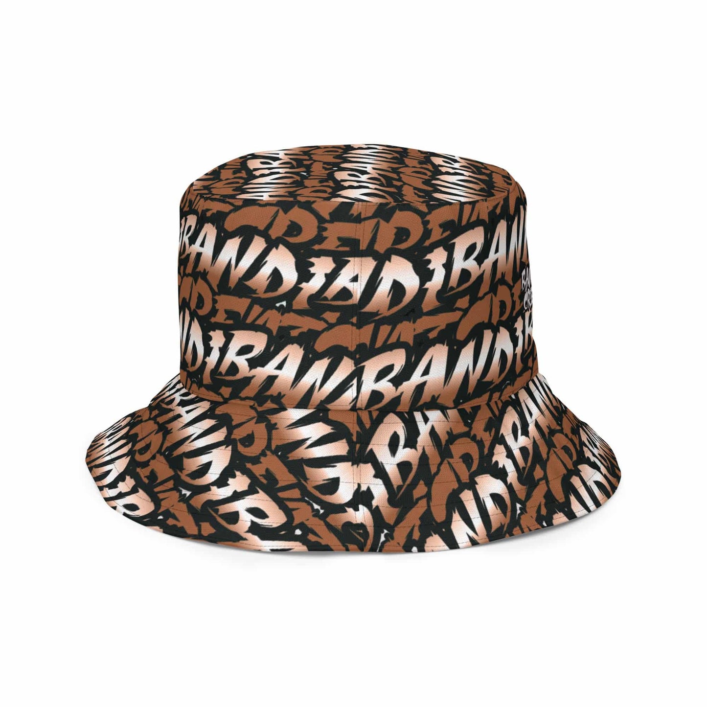 Brown / White Reversible Bucket Hat