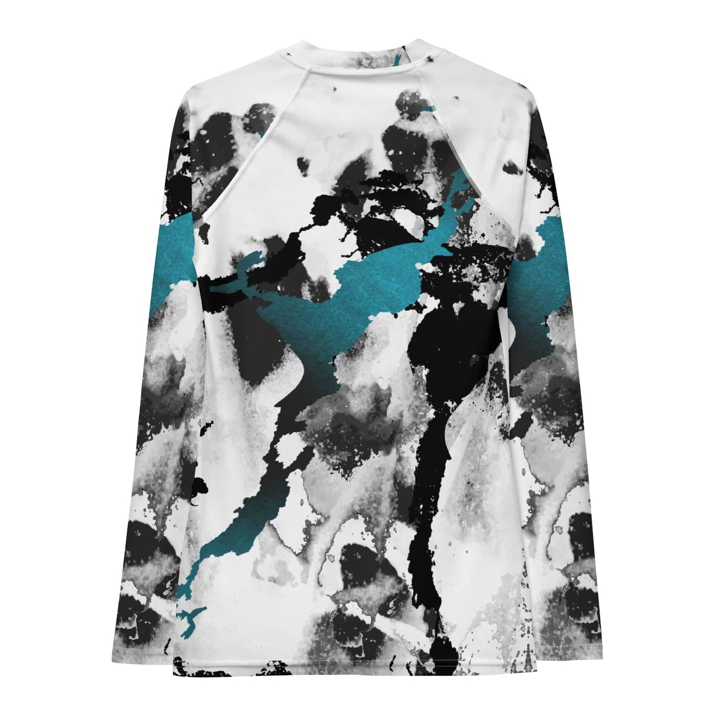 Abstract Blue Rash Guard Set