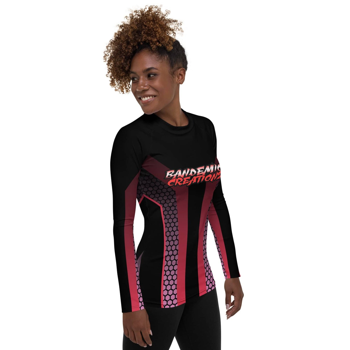 Athletic Red Rash Guard Set