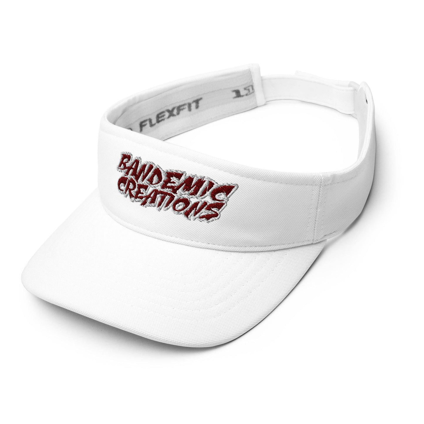 Maroon White BC Visor