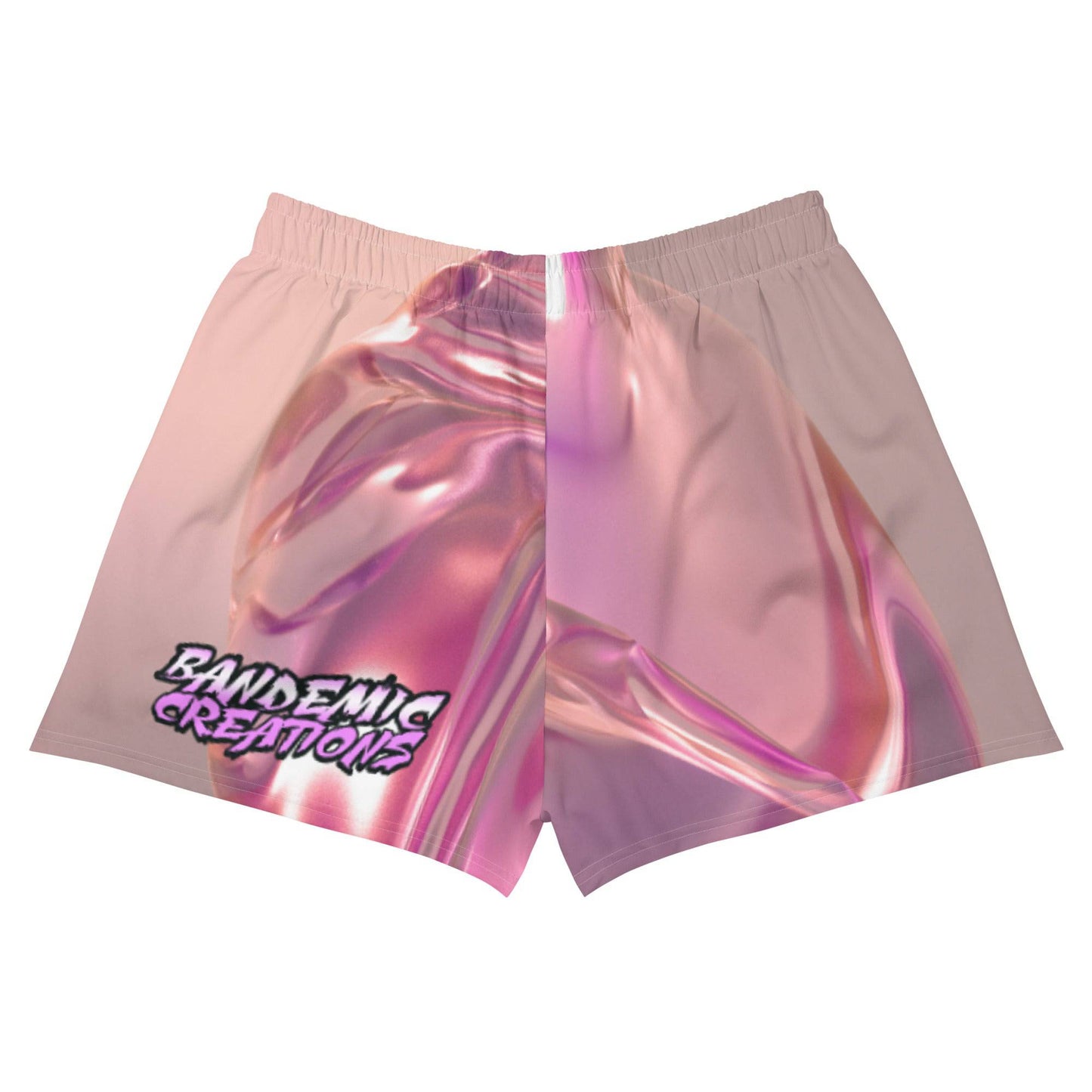 'Pink Marble' Athletic Shorts - BandemicCreations 