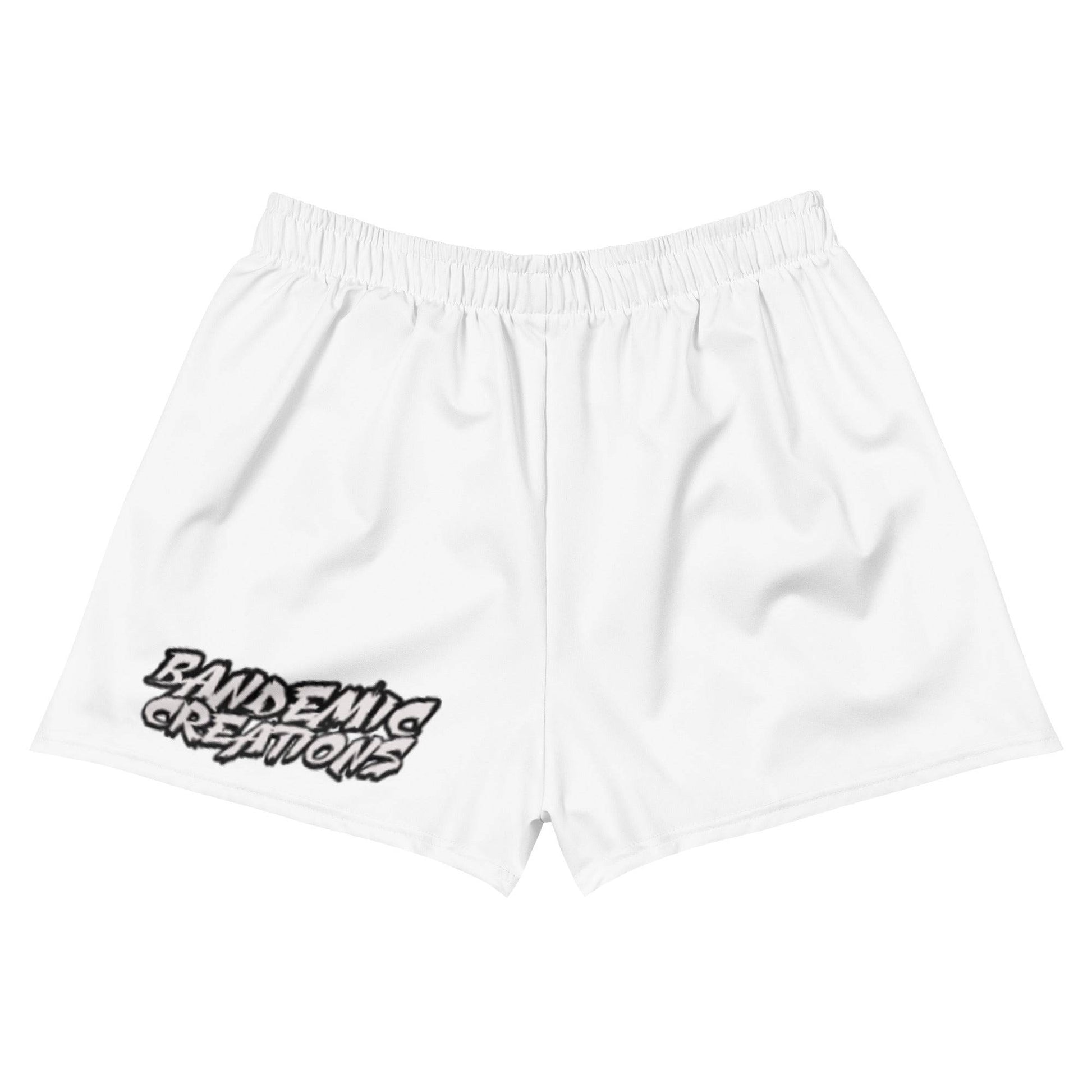 White Athletic Shorts - BandemicCreations 