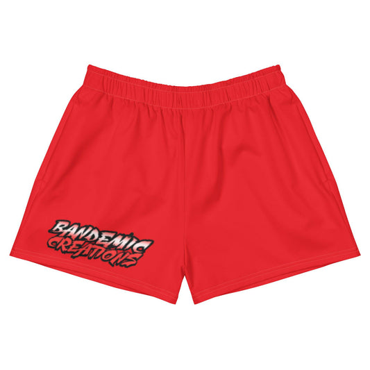 Red Athletic Shorts - BandemicCreations 