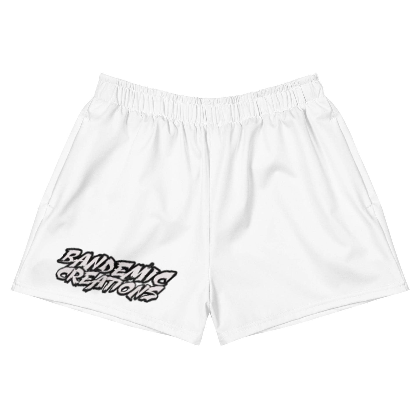 White Athletic Shorts - BandemicCreations 