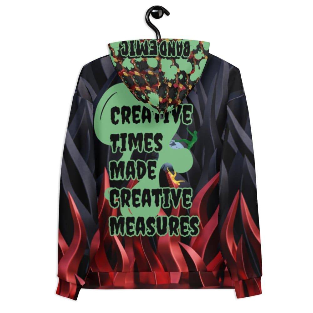 Men's Bandemic x CTMCM' Crypto Dark Flame' Hoodie - BandemicCreations