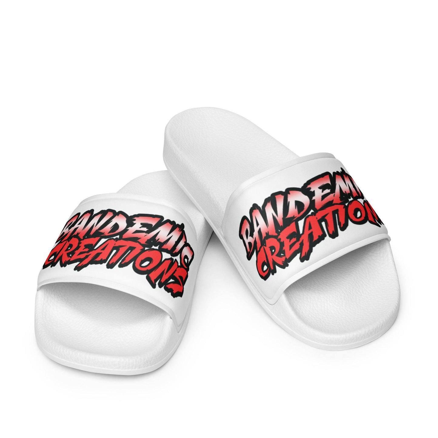 White/Red BC slides - BandemicCreations 