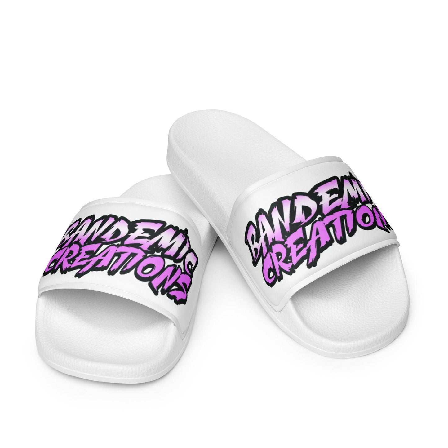 White/Purple slides - BandemicCreations 