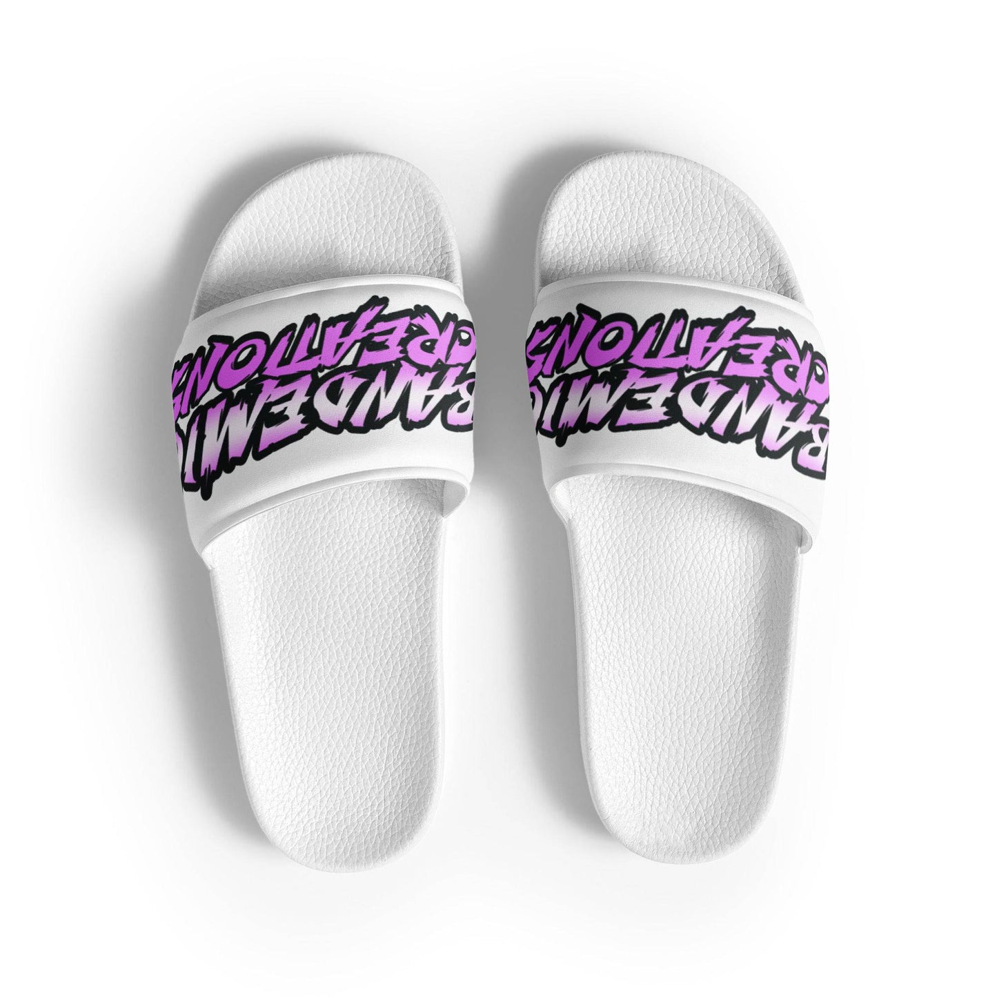 White/Purple slides - BandemicCreations 