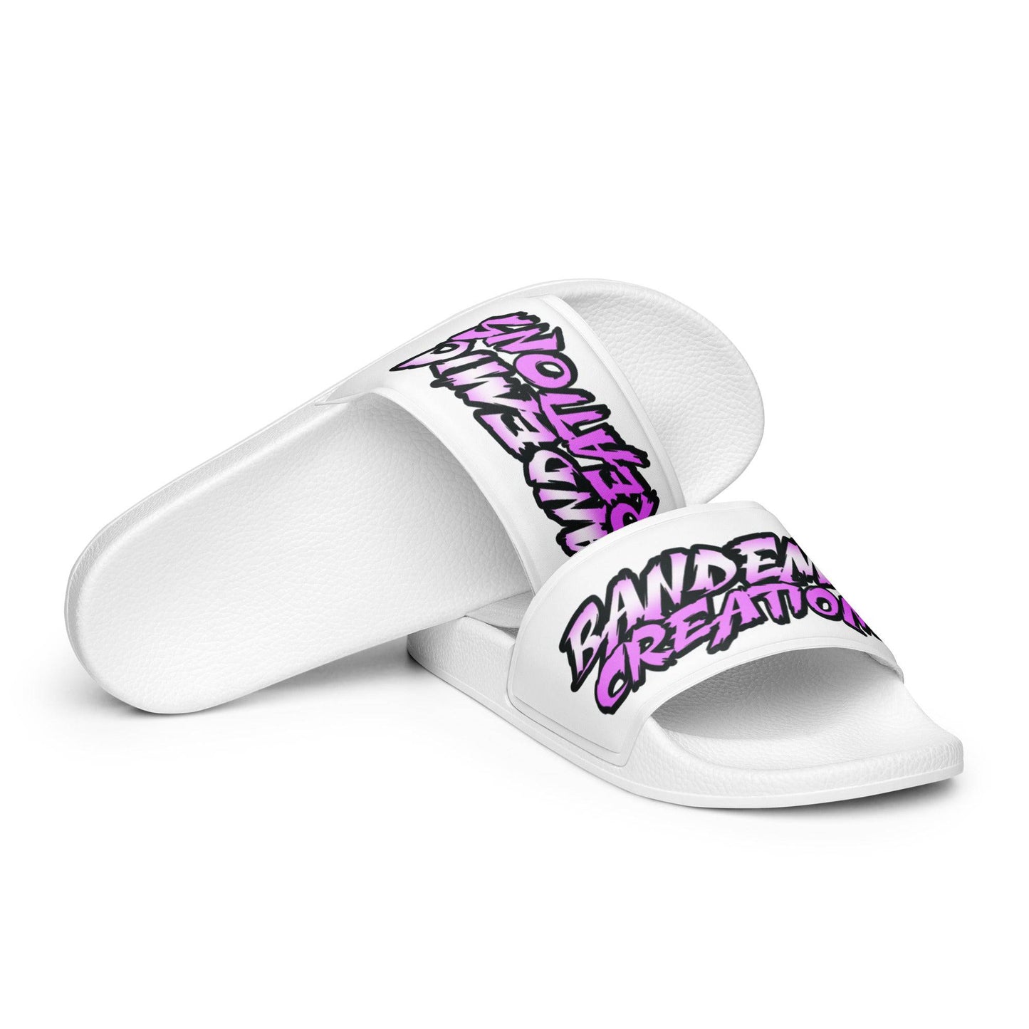 White/Purple slides - BandemicCreations 