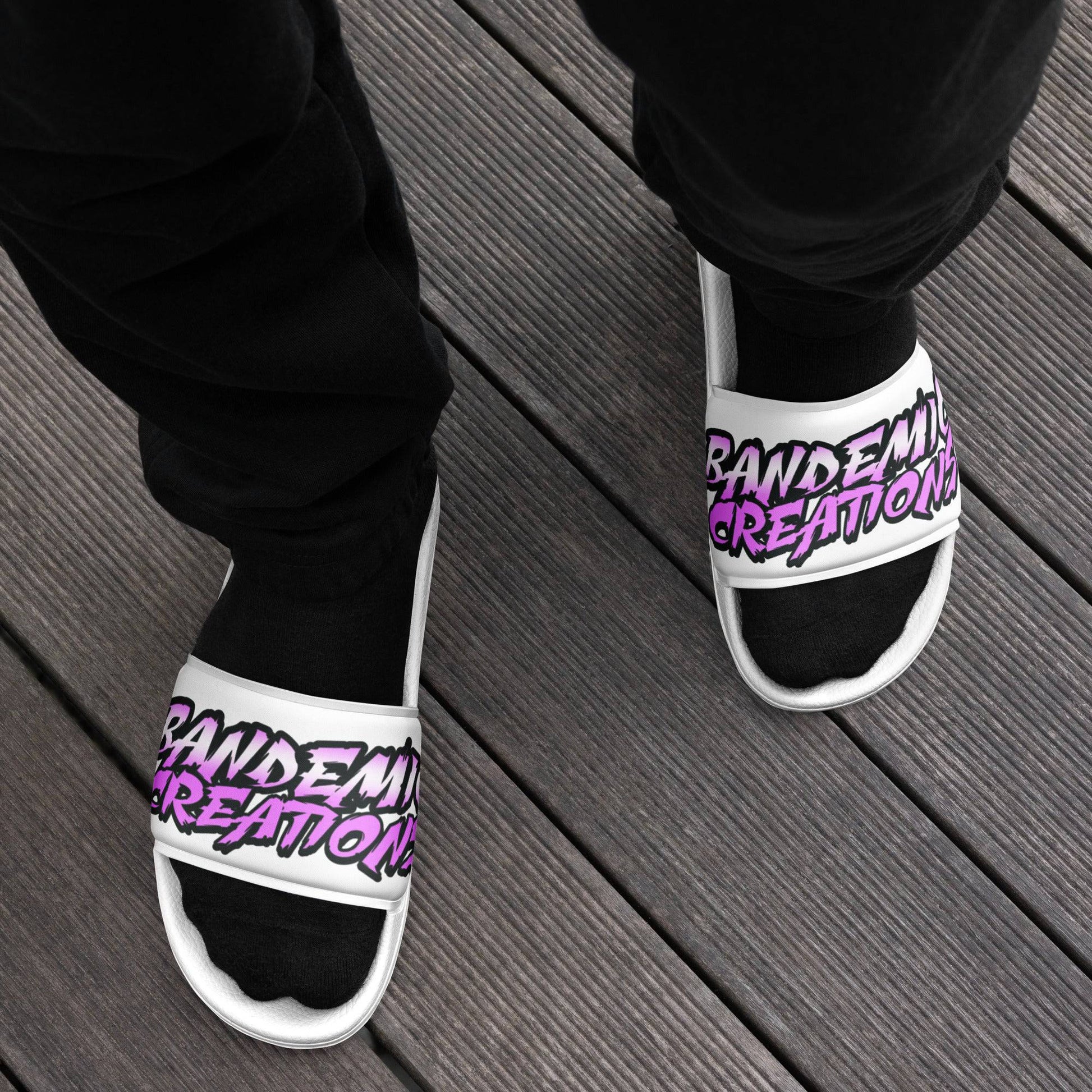 White/Purple slides - BandemicCreations 