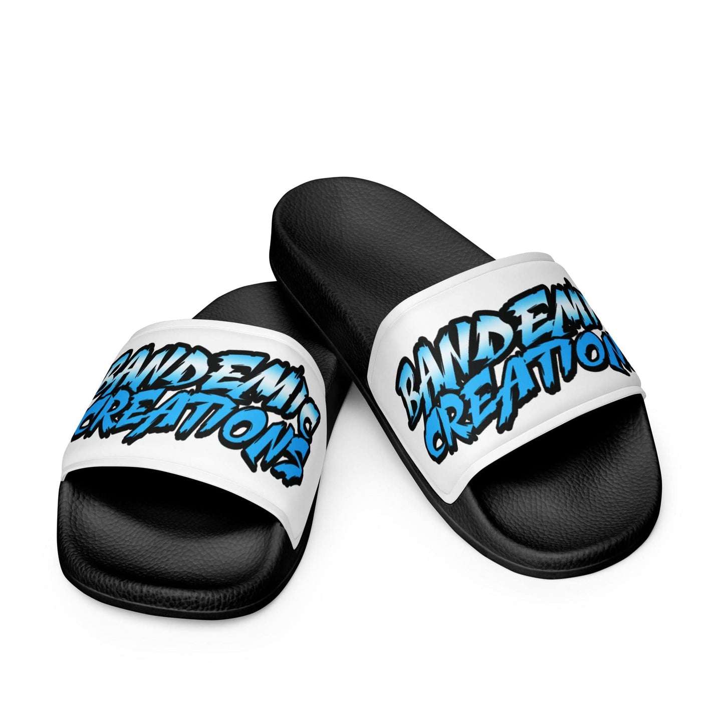 White/Blue BC slides - BandemicCreations 